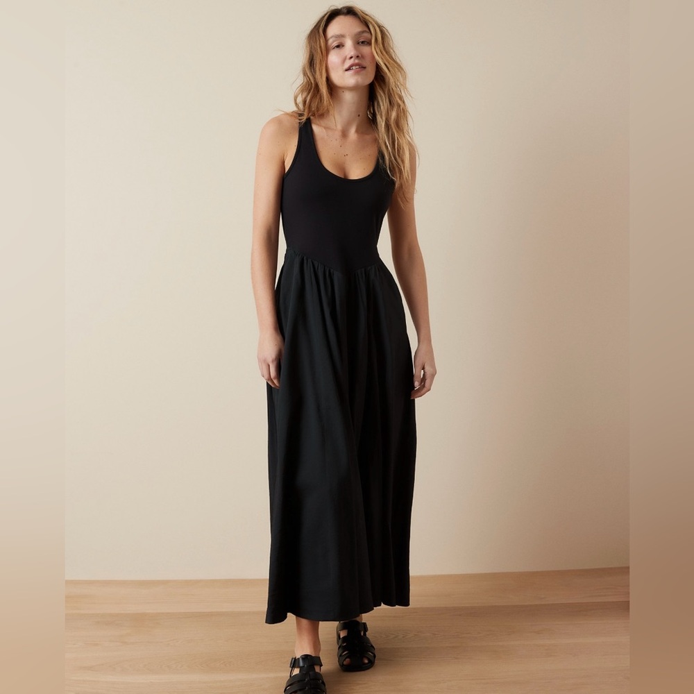 American Eagle Woven Knit Midi Dress